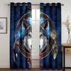 Boho Animal Wolf Dreamcatcher High Shadowing Warming Wars для гостиной, спальни, оконная драпировка, декоративная многоцветная затемняющая штора