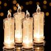 1/2/4pcs LED Flameless Candles LED Column Candles Including Battery Perfect for Christmas Family Gatherings Candlelight Dinners
