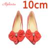 Fashion Aphixta  Bling Crystals Bow Flowers Pointed Toe Red High Heels Women Patent Leather Butterfly-knot Pumps Big Size 45 46 47 48
