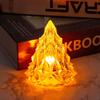 Crystal Diamond Desk Lamp Christmas Tree Shape Table Lamp Mini Night Light Warm/White Light Candle Atmosphere Lamps Decorative
