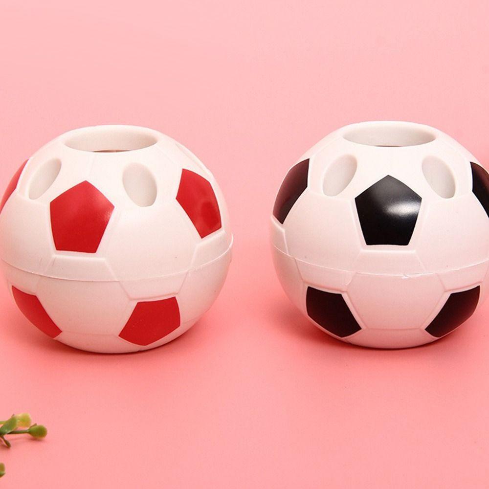 Desktop Storage Cartoon Football Pen Holder Pen Rack Soccer Shape Tool Pencil Toothbrush Holders