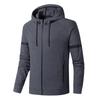 New Spring Autumn Cotton Men's Jacket Zipper Cardigan Sports Hooded Top Fashion Knitted Jacket L-8XL