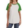 Women's Short Sleeve T Shirts Round Neck Cute Tunic Tops Basic Tees Blouses Loose Fit Pullover