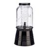 Vivalto Distributeur De Boissons 3,8 Litres Verre/acier Transparent/noir