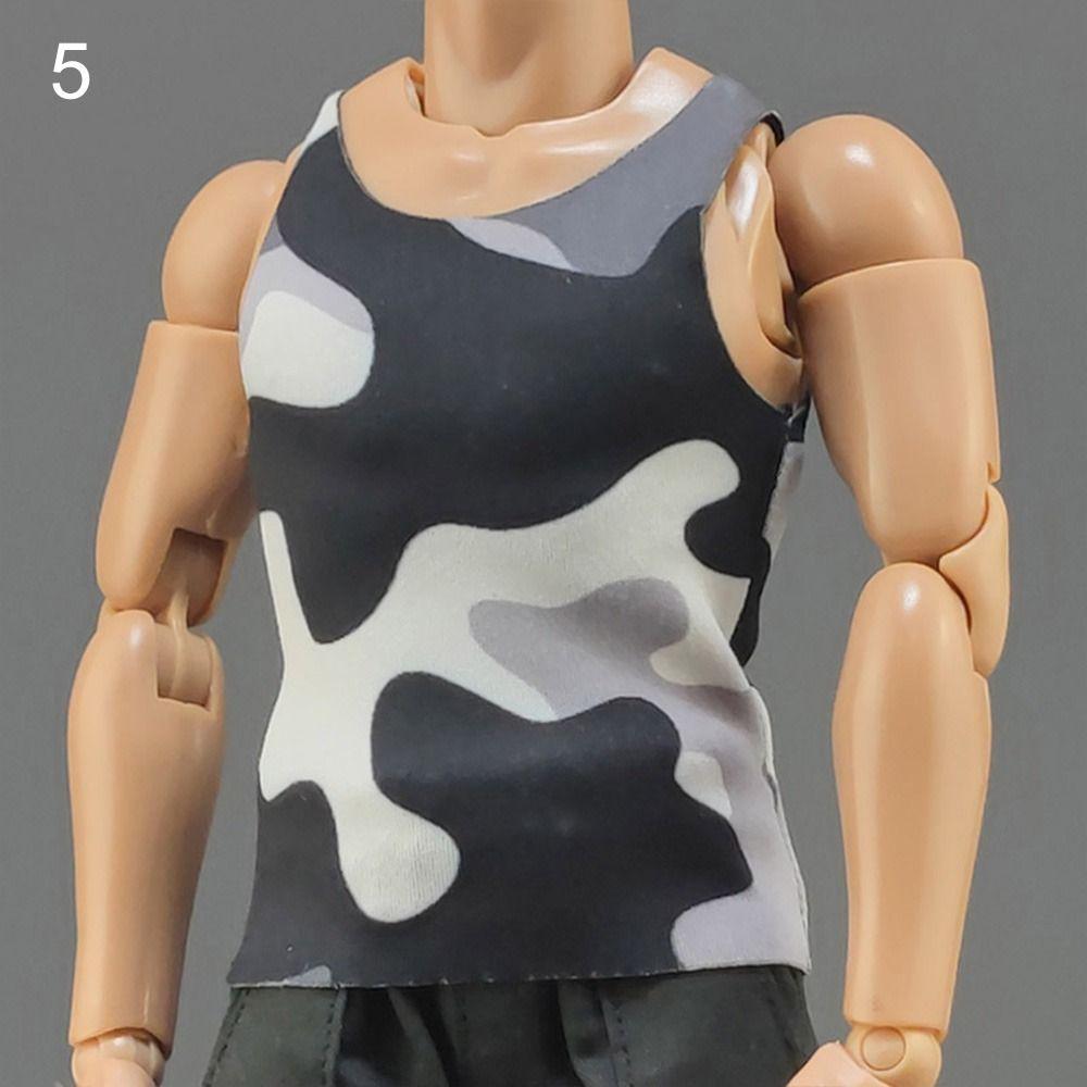 Clothes 1/6 Miniature Clothing Doll Sports Bottom Soldier Figure Accessory Soldier Casual T-shirt