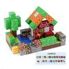 Vexolite Magnetic Building 3D Educational Toy for Elementary School Birthday Preschool Entrance Graduation Christmas Forest Blocks, Minecraft-Style