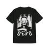 Men's Casual Crew Neck T-Shirt with Fun Print Black Short Sleeve Tee Featuring DEVO Design Perfect Gift for Men