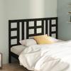 VidaXL Headboard Black 126x4x100 Cm Solid Pine Wood 817834