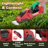 Cordless Hedge Trimmer for Milwaukee M18 Battery(No Battery),2200RPM Cordless Mini Grass Shears,2 In 1 Handheld Electric Hedge