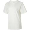 Solid Color Breathable Loose Short Sleeve T-Shirt Women Tops White FD4150-134