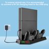 Vertical Stand for PS4 Slim / PS4 with Cooling Fan for Playstation 4