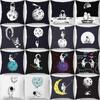 Cartoon Humor Astronaut Print Square Pillowcase Home Decor Car Sofa Cushion Cover
