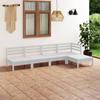 Day and Night - Day and Night Garden Furniture Set 5 Pieces Solid White Pine Wood