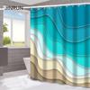 JINRUN Bathroom Thickened Waterproof Curtain Mildew Proof Shower Curtain Shower Partition Curtain Shower Curtain Bathroom Curtain Free Perforation