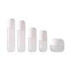 30-120ml Lotion Pump Bottle Empty Transparent Press Cream Dispenser Toiletries Face Cream Pot Frosted Glass Refillable Bottles