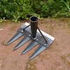 Gardening Weeder Puller Rake Heavy Duty Steel Outdoor Garden Lawn Farm Soil Loosening Weed Remover Weeding Uprooting Hand Tools