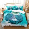 Fashion Home Bedding Quilt Cover Bedroom Home Quilt Cover Pillowcase 3D Printed Animal Quilt Cover Set Deer Motif Bedroom Bedding
