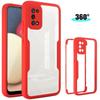 Case - BOOLING - for Samsung A02S - Red - 360° Protection - Anti-Scratch - Shockproof