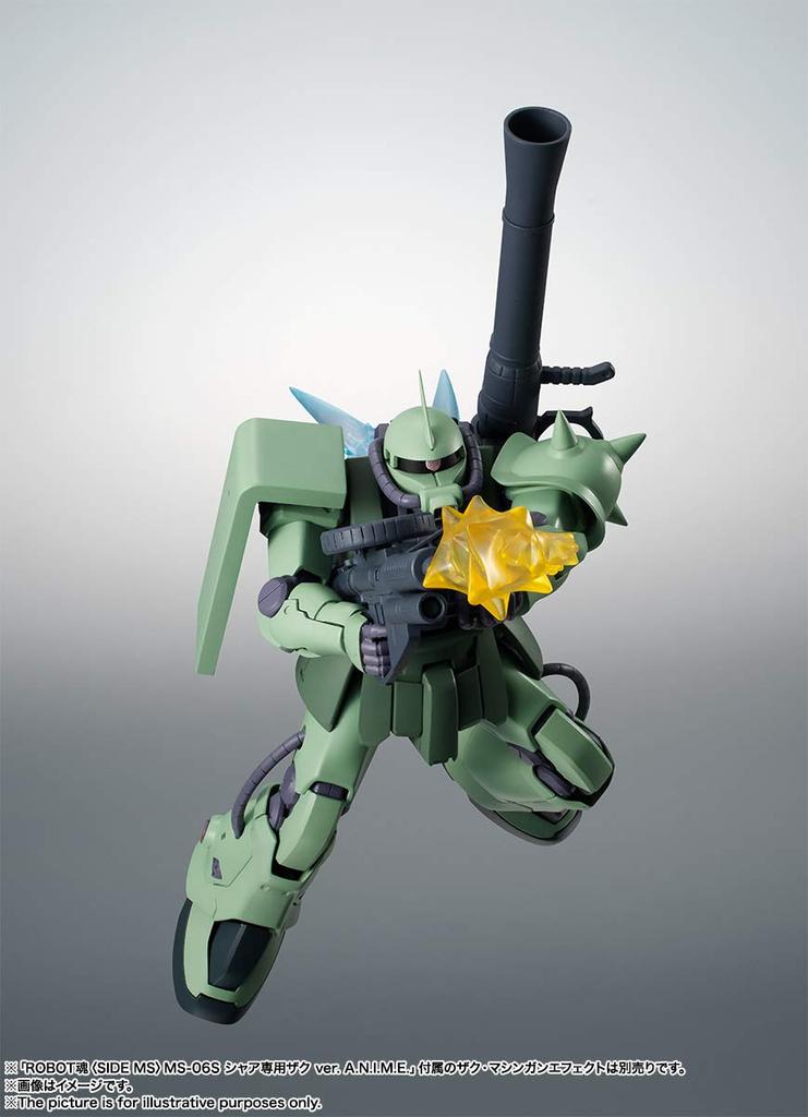 TAMASHII NATIONS ROBOT Spirits Mobile Suit Gundam 0083 Zaku IIF Type 2 125mm Painted Movable Figure [SIDE MS] MS-06F-2 Ver. A.N.I.M.E. Approx. ABS&PVC