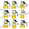 KAMJOVE Multi Style Glass Kung Fu Tea Cup, фильтр One Click, пресс для чайника Kung Fu, автоматическое открывание Art Portable Tea Cup, 500 мл-750 мл