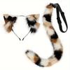 Plush Cat Headband & Tail Set: Essential Animal Ear & Tail Props for Comic Con Cosplay