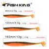 FISH KING New Shad Fishing Lure Soft Lure 90mm 120mm 160mm Wobblers Odor Attractant Carp Silicone Bait Pike Bass Artificial Bait