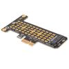 NVMe M.2 to PCIE X1 Riser Card Aluminum Heat Transfer Design Half Height Baffle NVMe PCIE Adapter for Win for Desktop
