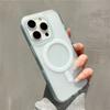 Magnetic Matte Hard PC Translucent Case For iPhone 13 14 15 16 Pro Max For Magsafe Wireless Charge Shockproof Bumper Hard Cover