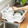 Home Countertop Dinnerware Plates Drain Board Storage Rack Dish Drying Rack Utensils Drainer Rack