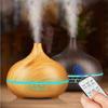 Wood Grain Ultrasonic Cool Mist Humidifierwith Nightlight, Diffuser for Essential Oils, Oil Diffuser Moisture,Air Freshener for Yoga/Spa/Bedroom