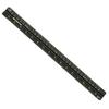 Niigata Seiki SK Made In Japan Aluminum Triangular Scale, Kaidan Graduations, for Architects, 15cm, TSBA-15KD, Black