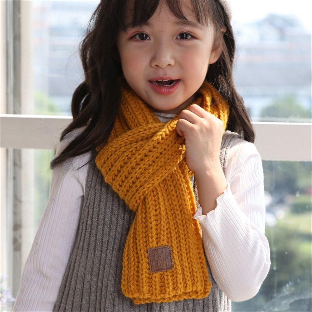 Baby Boys Girls Outdoor Soft Kids Scarf Neck Warmer Warm Knitted Scarf