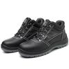2025 Acceptable Custom Steel Toe Safety Shoes Rubber Outsole Anti Puncture Safety Boots Work Protective Safety Shoes