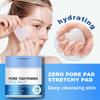 Disposable Makeup Removal Cotton Pads 100pcs Deep Cleans Pores Gentle Degreasing  100ml