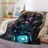 World of Warcraft Blankets Classic Game Blankets Art Printed Blankets Flannel Throw Blankets for Bed Sofa Party Kids Aldult Gift