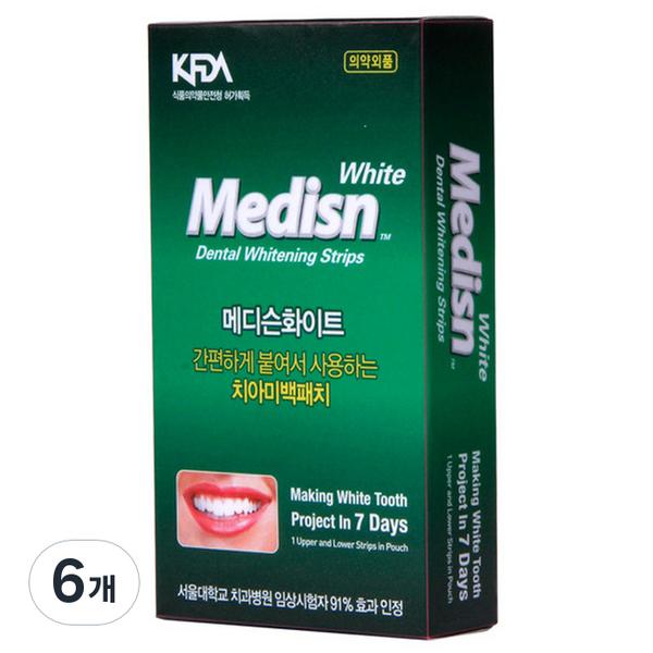 New Medicine White Teeth Whitening Patch Self-Whitening Plaque Improvement Effect, 6 Pieces