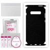 apgo Protective Skin Sticker for the Back+sides Compatible with Samsung Galaxy S10 Plus, Full Wrap Film, Foil, Vinyl - Pattern Matte Black