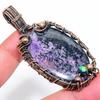 Russian Charoite Handmade Copper Wire Wrap Jewelry Pendant 2.84" u4T55