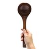Лакированный деревянный натуральный удобный для хранения и приготовления пищи половник, половник, дерево, ложка, кастрюля, использование, утварь, столовые приборы, половник, (большой размер)