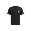 Neo Cartoon Character Print Logo T-Shirt Men Tops Black HD4623