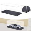 Transparent Acrylic Display Case Box Protector Modern Desktop with Stand Dustproof Showcase