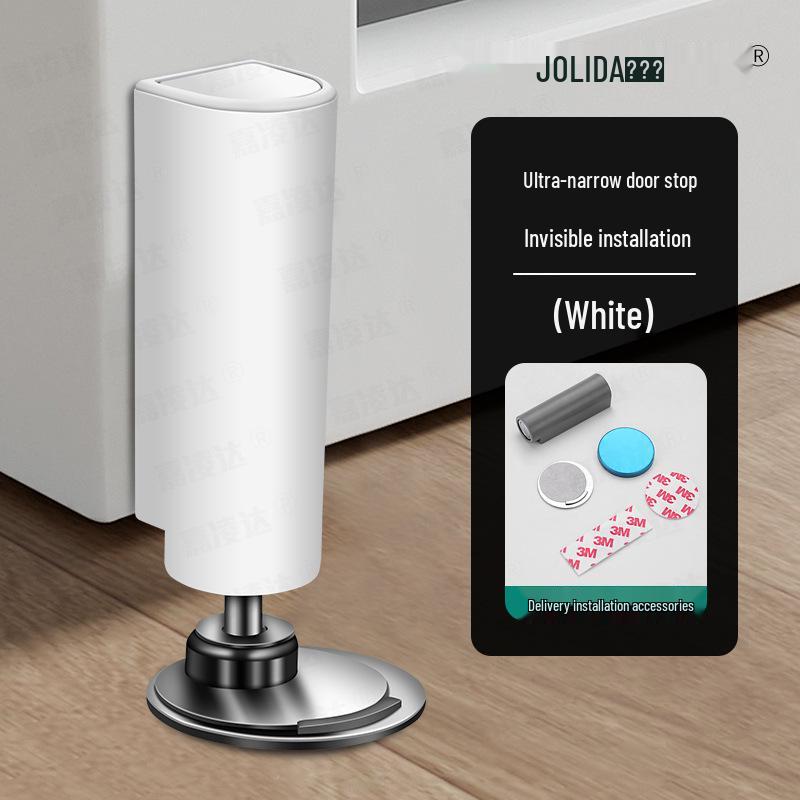 Magnetic Invisible Floor Door Stop - Anti-Collision Door Holder for Bathroom