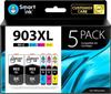 Compatible Ink Cartridge - HOME FIT TRAINING - 903 XL - 5 Pack - Advanced Chip System - 825 Pages