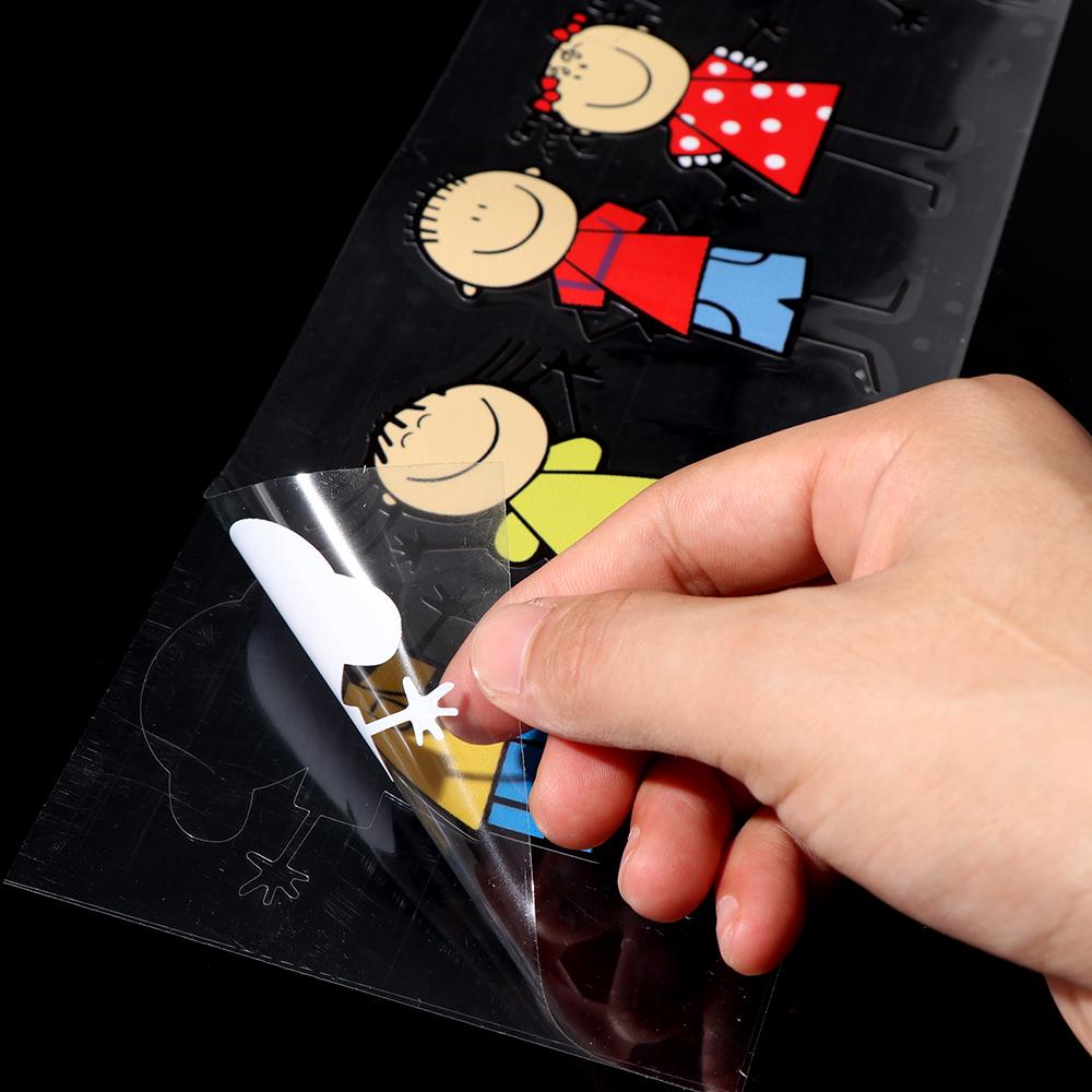 Vinyl Funny Children Boy Girl Window Decal Cute Kids Family Car Sticker