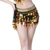Belly Dance Waist Chain Sequins Hip Scarves Double Tier Waist Tassel Dance Practice Dress Accessories for Latin Dance Belly Dance Performances