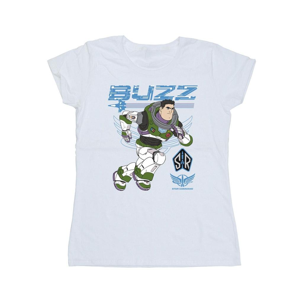 Disney Womens/Ladies Lightyear Buzz Run To Action Cotton T-Shirt