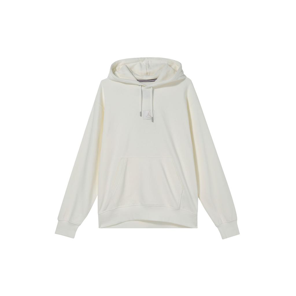 Jordan Solid Color Fashion Loose Fit Hooded Long Sleeve Sweatshirt Men Sweatshirt Ivory FV7248133