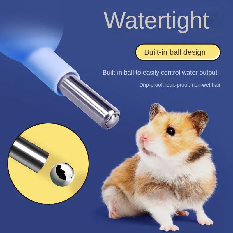 Hamster Drinker Water Bottle Small Pet Feeding Water Pet Plastic Drinking Bottles Water Bottles Drinking Head Pipe Fountain