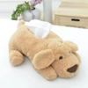 1Pc Cute Dog Car Tissue Box Soft Cartoon Paper Napkin Case Cute Animals Car Paper Boxes Lovely Napkin Holder for Car Seat