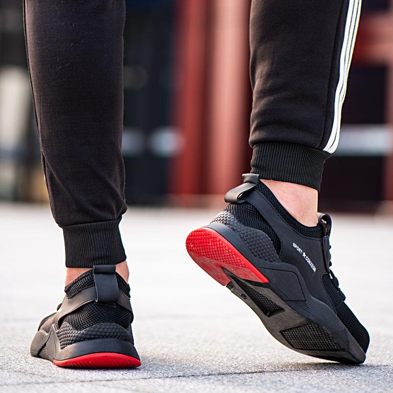 Labor Insurance Shoes Men's Anti-smashing and Anti-piercing Steel Bag Head Breathable Fashion Lightweight Protective Work Shoes